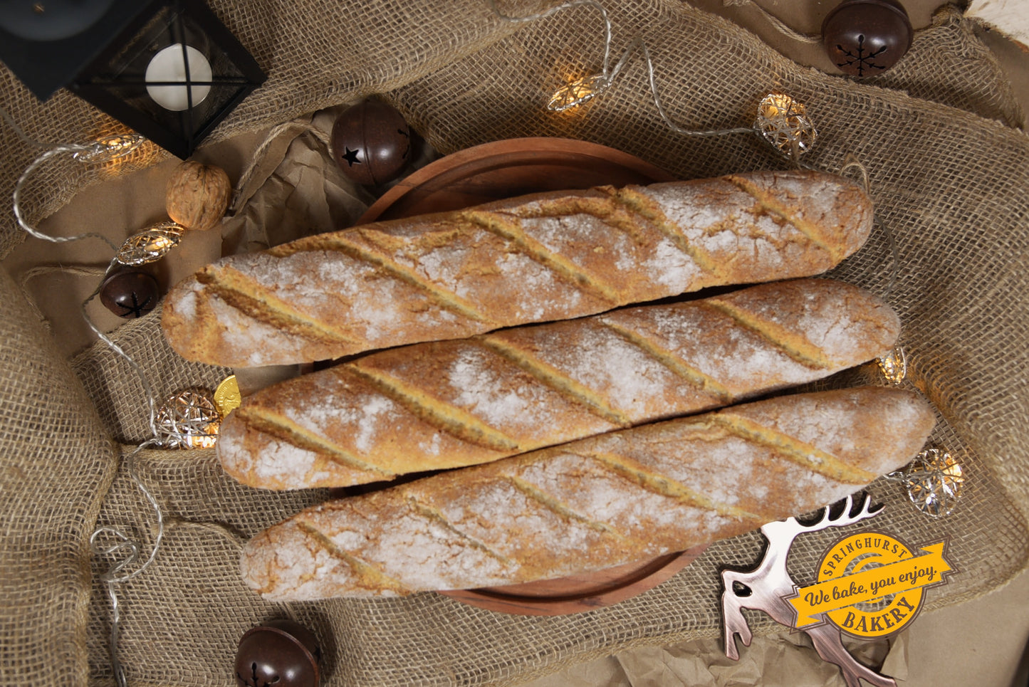 French Baguettes DeLuxe - gluten-free friendly, VEGAN 2 pieces