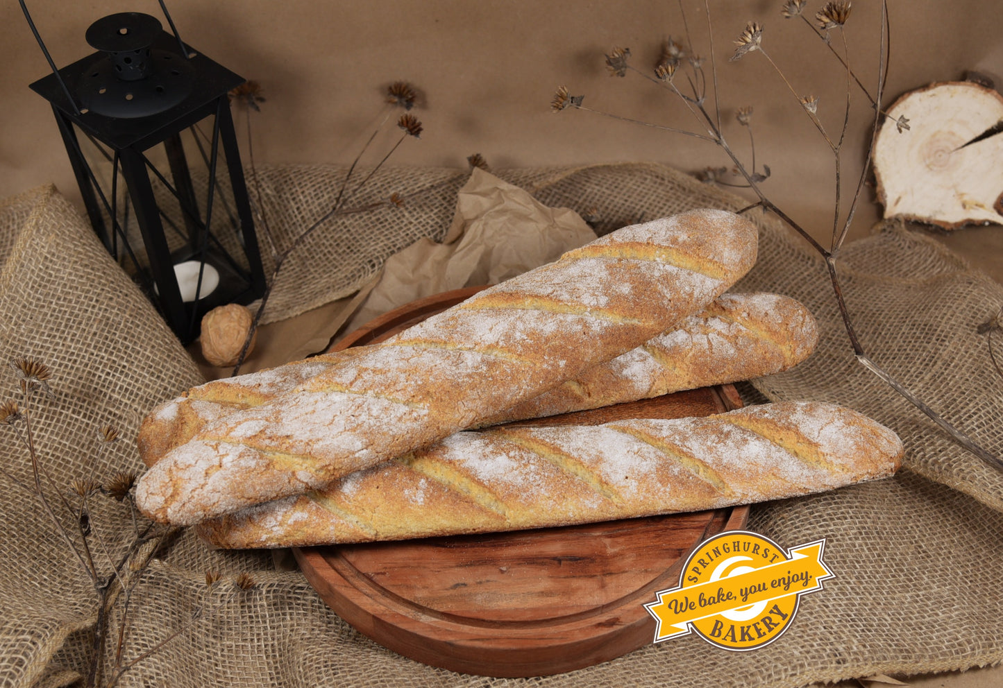 French Baguettes DeLuxe - gluten-free friendly, VEGAN 2 pieces
