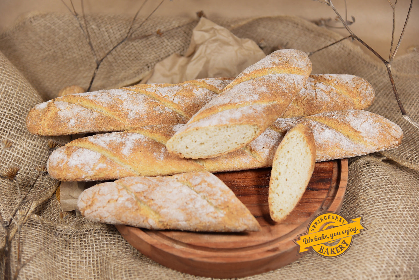 French Baguettes DeLuxe - gluten-free friendly, VEGAN 2 pieces
