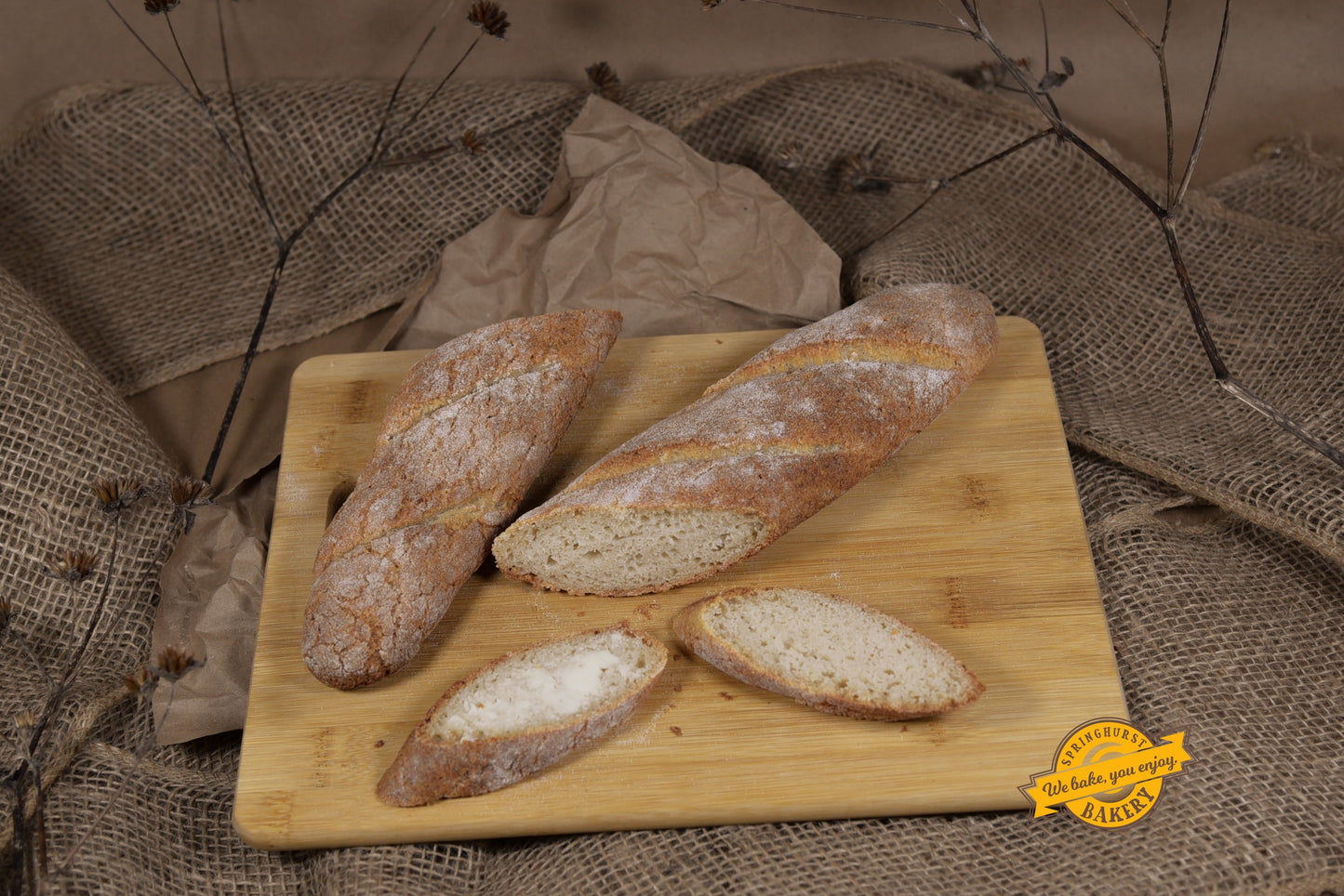 French Baguettes DeLuxe - gluten-free friendly, VEGAN 2 pieces