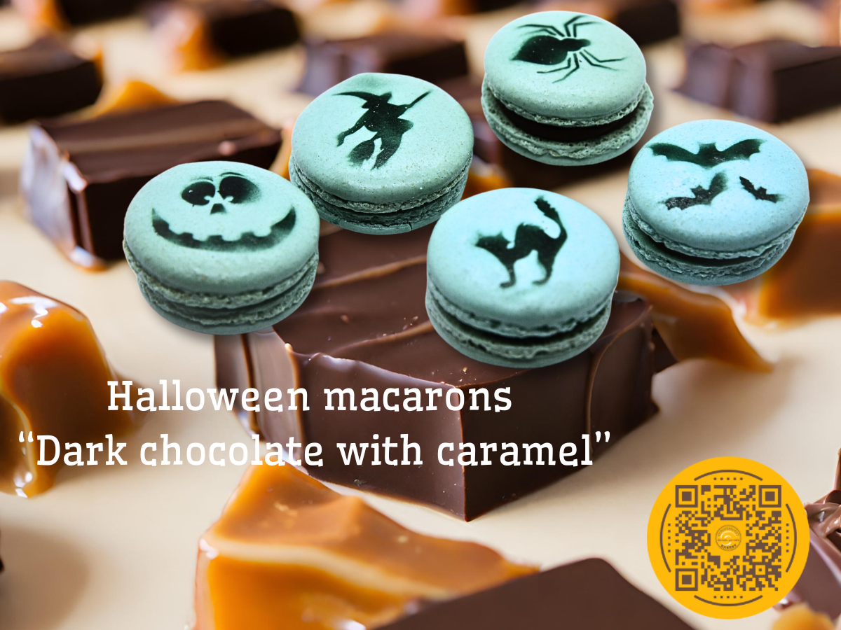 VEGAN Halloween Tower Macaron  Halloween -  SKULL