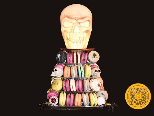 VEGAN Halloween Tower Macaron  Halloween -  SKULL