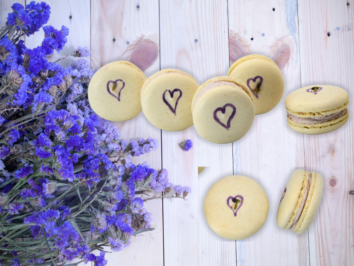 Vegan Lavender Macaron