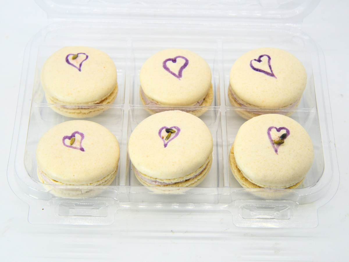 Vegan Lavender Macaron