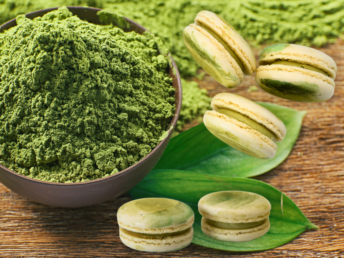 Vegan Matcha Macaron