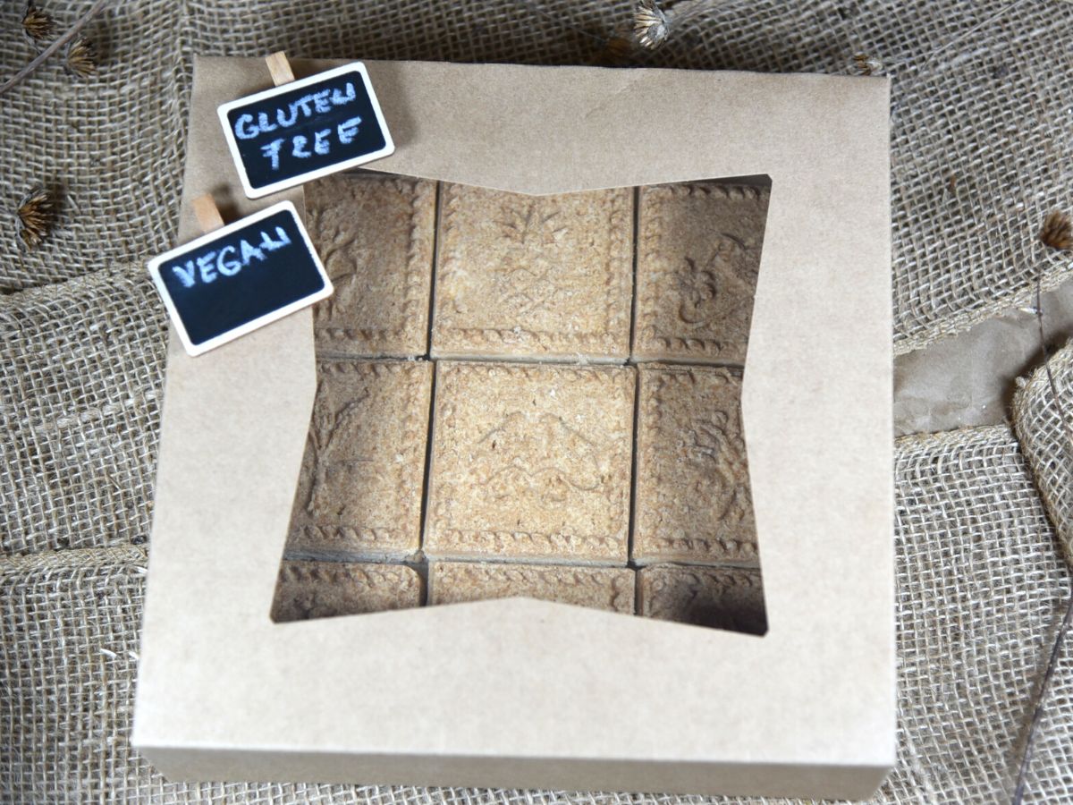 European cookies - Shortbread Square - VEGAN - Gluten Free Friendly