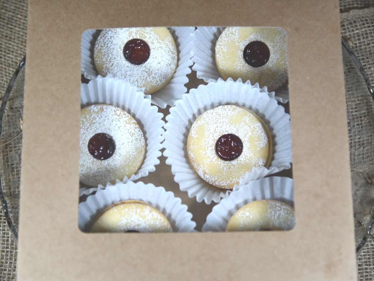 European cookies - Linzer Circle - VEGAN - Gluten Free Friendly