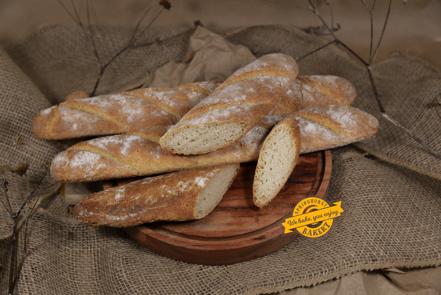 French Baguettes DeLuxe - gluten-free friendly, VEGAN 2 pieces