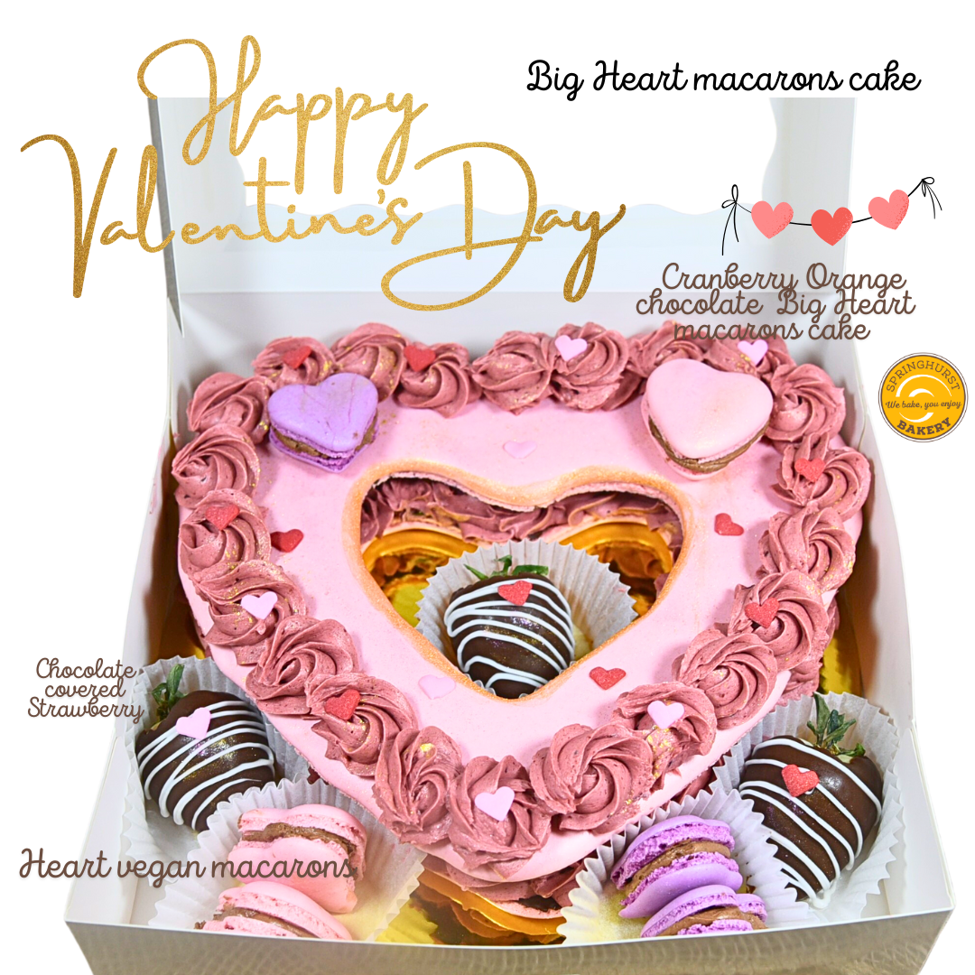 #6 Valentine's Day  - BIG  Heart  Macaron Cake