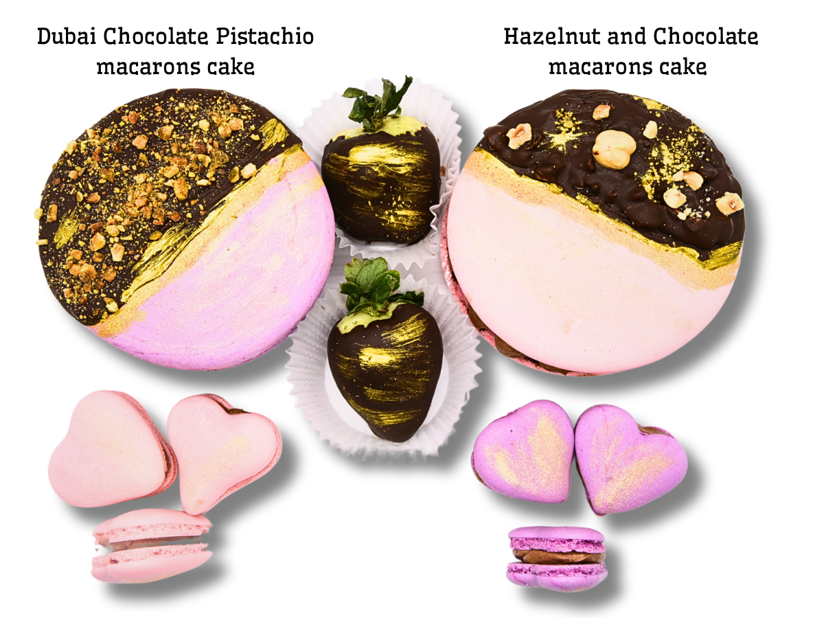 #5 Valentine's Day  -  Two Macaron Cakes